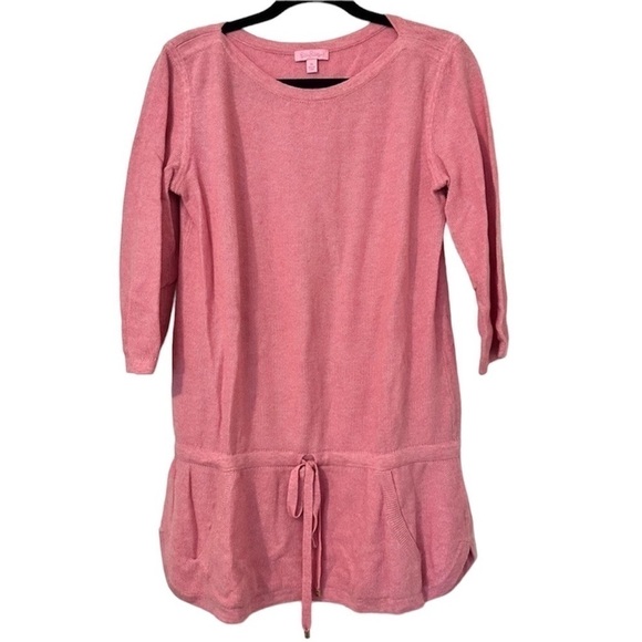 Lilly Pulitzer Merino Wool Tie Waist Tunic Sweater - Picture 1 of 6